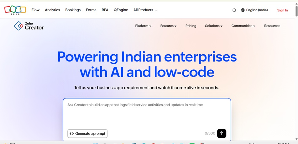 Zoho Creator